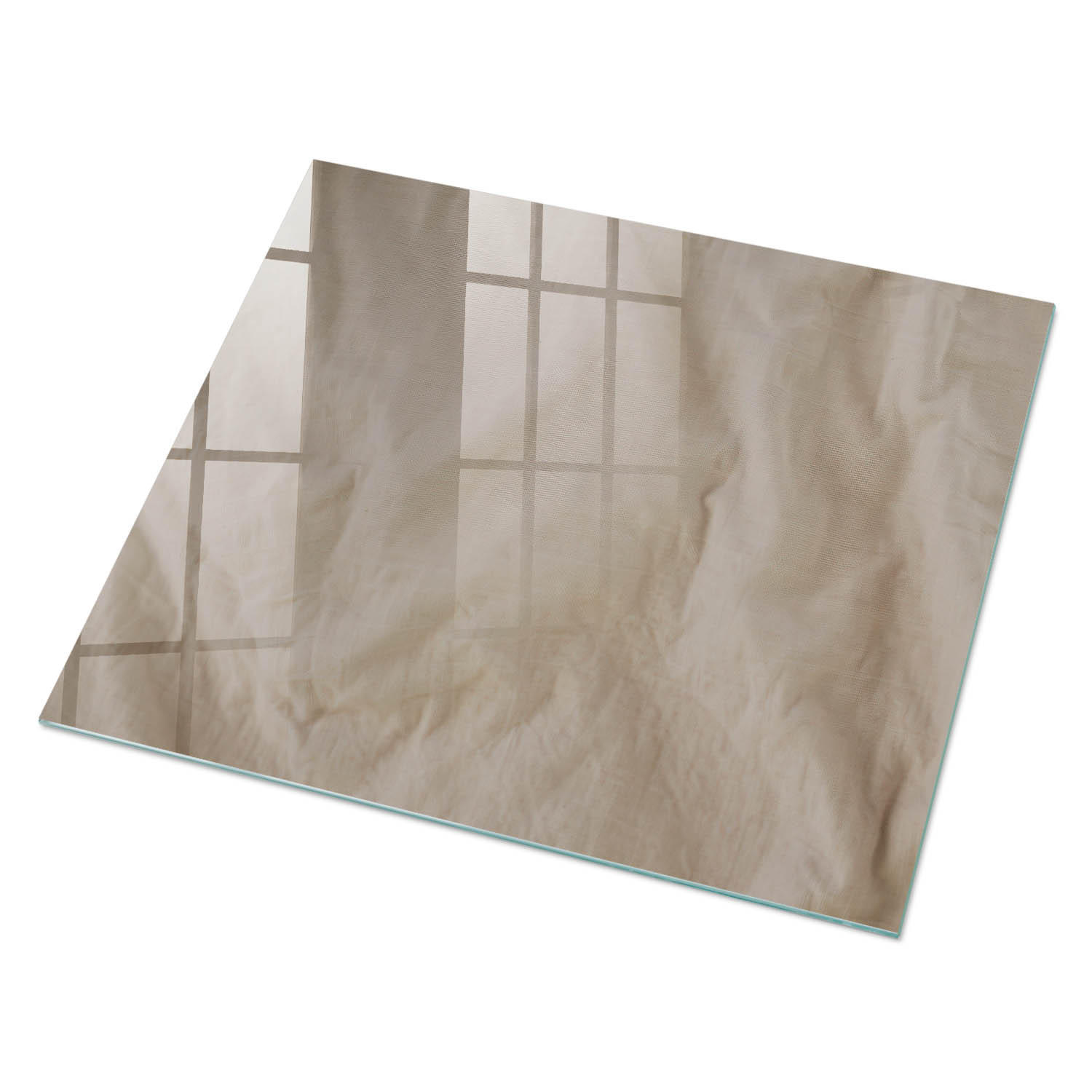 GLASPLATTE 80x60 cm – Cremematerial - Beige, Glas (0.4/80/60cm) - ArtPrintCave