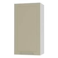 KÜCHENHÄNGESCHRANK Kvantum W4/50 Vanille Matt / Weiß Matt 50 / 32,5 / 96cm - Creme/Weiß, Holz/Holzwerkstoff (50/96/32.5cm) - Feldmann-Wohnen