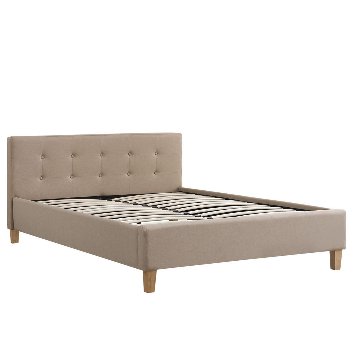 POLSTERBETT ADELE 140X200 CM - Beige, Textil (140/200cm) - CARO-Möbel