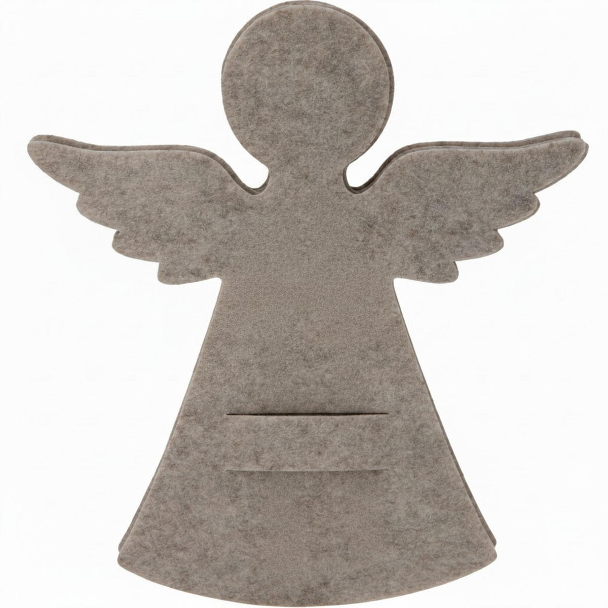 BESTECKTASCHE Filz Engel 22/20 cm - Beige, Textil (20/1/22cm) - Home Styling Collection