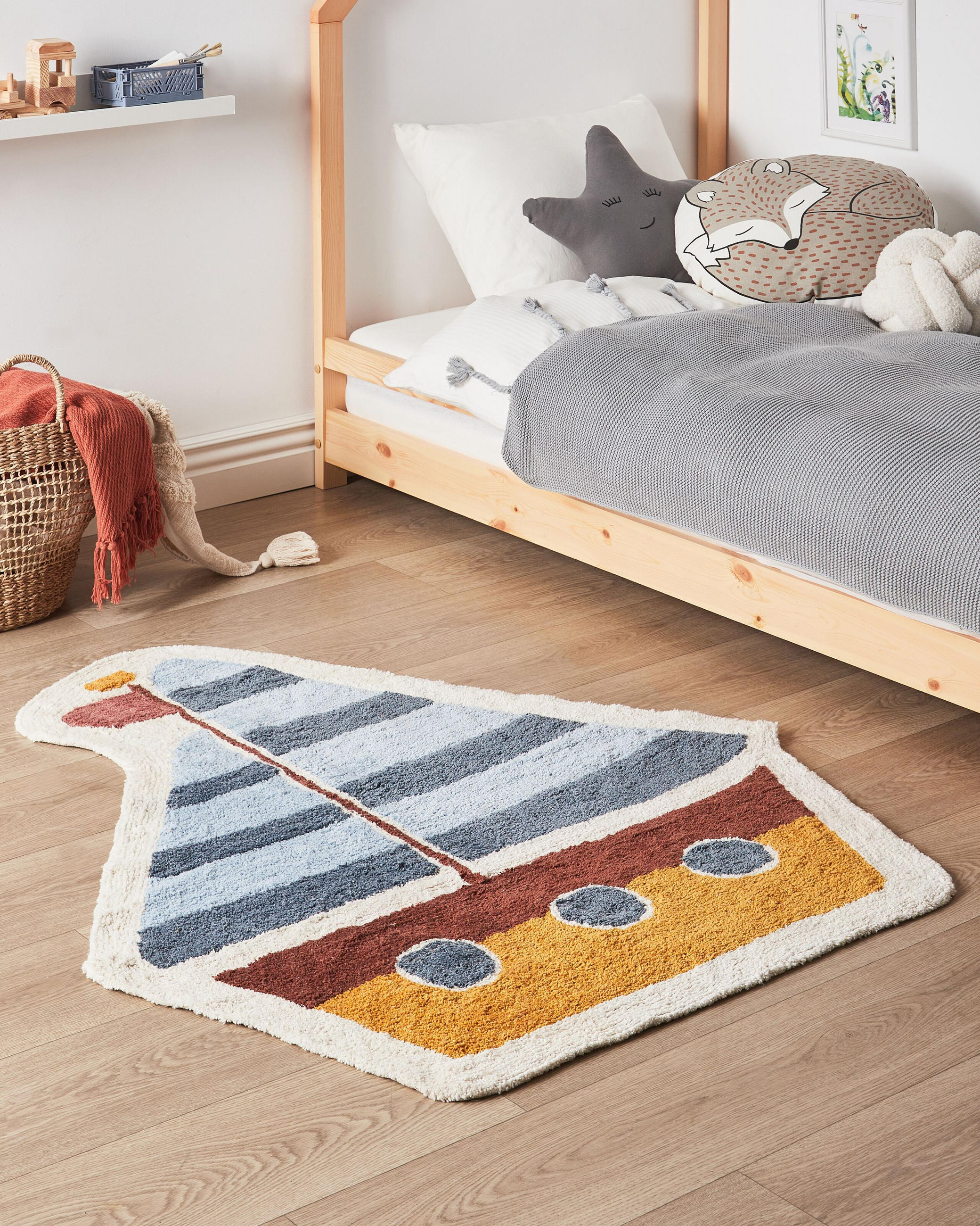 KINDERTEPPICH Speti 120/105 cm - Multicolor, Textil (105/120cm) - Beliani
