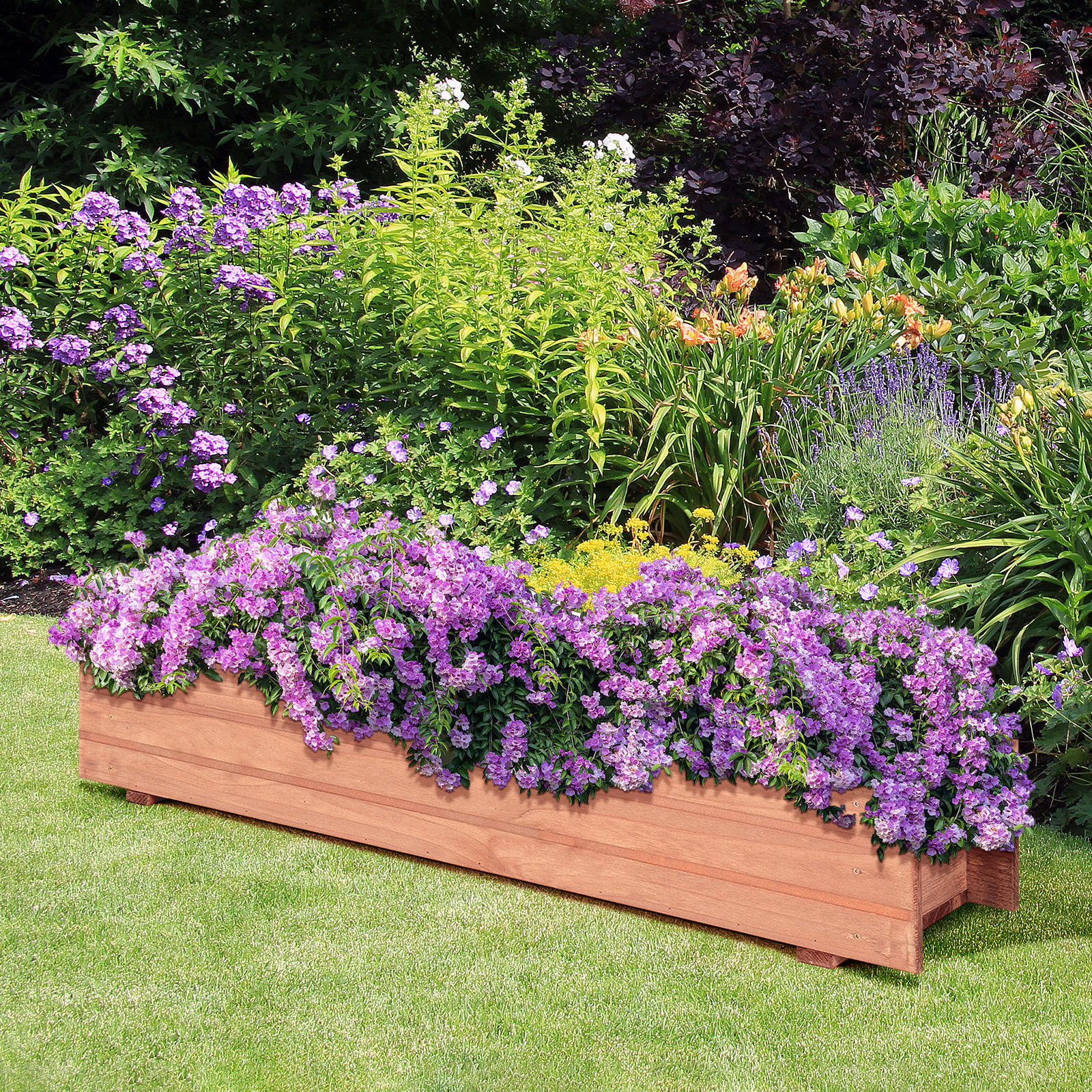 HOCHBEET Braun - Braun, Holz (18/16/91.5cm) - COSTWAY