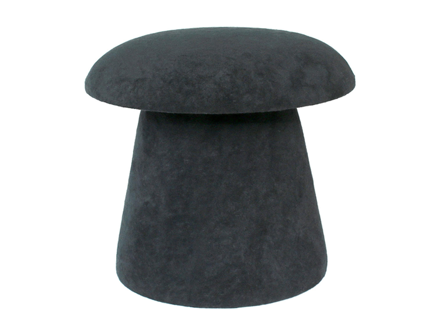 HOCKER Mushroom 39.5/39.5/37 cm - Schwarz, Textil (39.5/37/39.5cm) - Leitmotiv