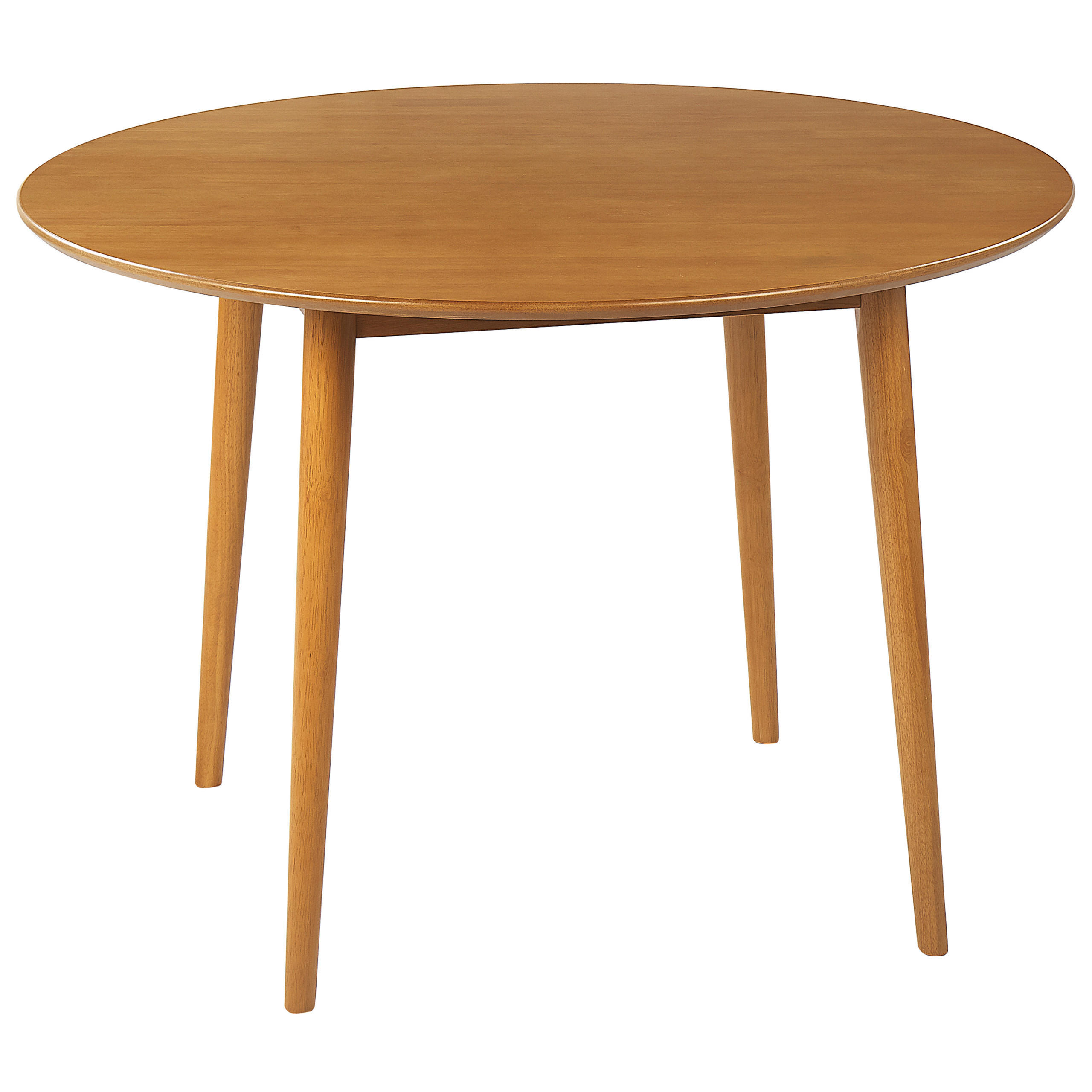 Beliani JÍDELNÍ STŮL 110/110/75 cm Světle hnědý Kulatý Radan