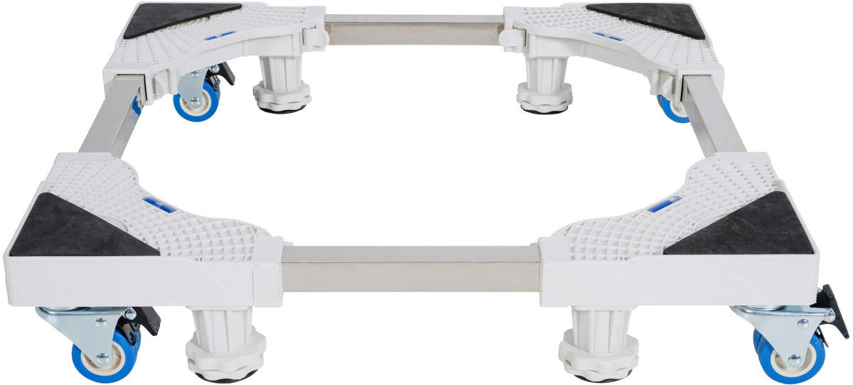 WASCHMASCHINEN Untergestell BART - 4 Füße 4 Rollen, für 350kg UNIVERSAL | Sockel | Weiß - Weiß, Metall (63/13/63cm) - DELUKE