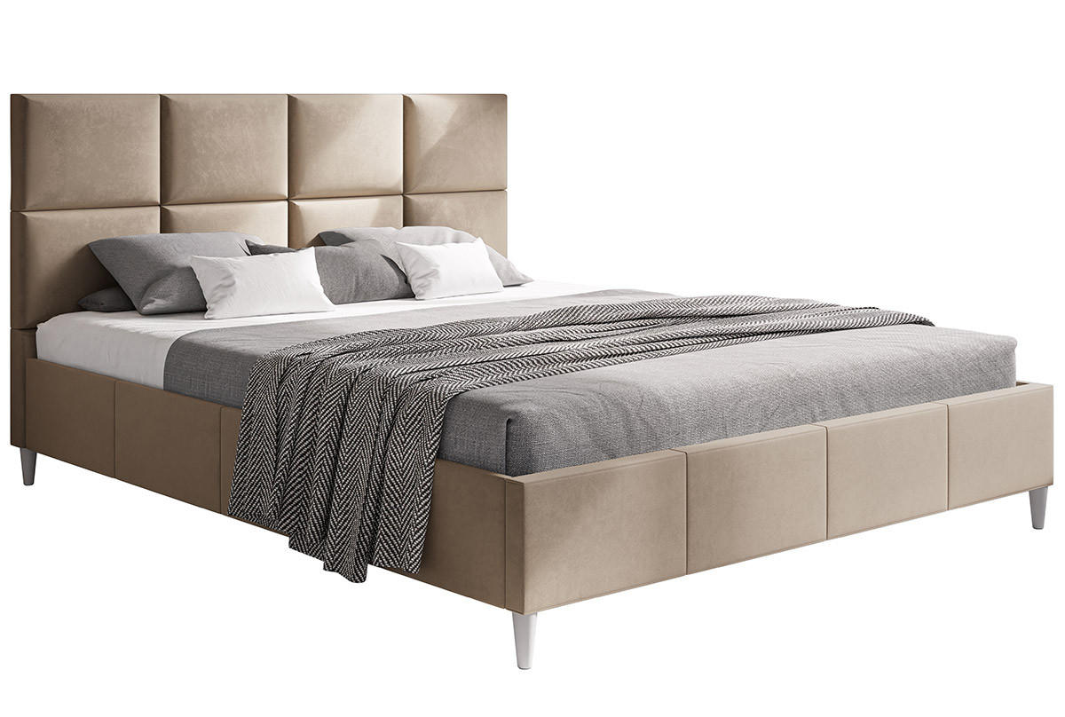 BETT Beige LUXO 1 120x200 cm - Beige, Textil (120/200cm) - Sepro Meble