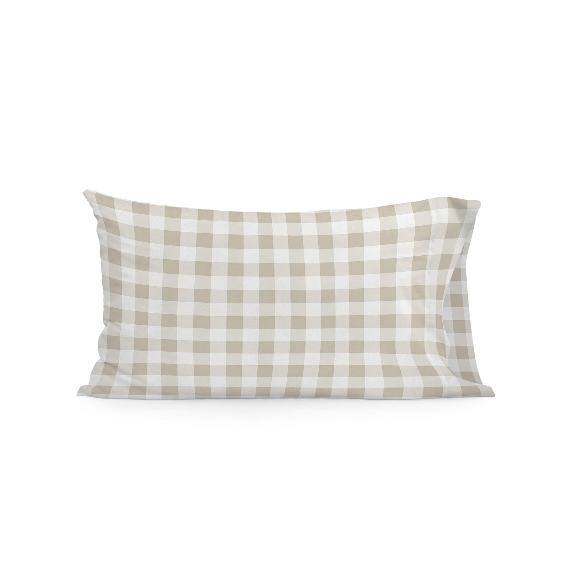 KISSENBEZUG vichy 50x75 cm beige - Beige, Textil (50/75cm) - Happy Friday