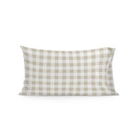 KISSENBEZUG vichy 50x75 cm beige - Beige, Textil (50/75cm) - Happy Friday