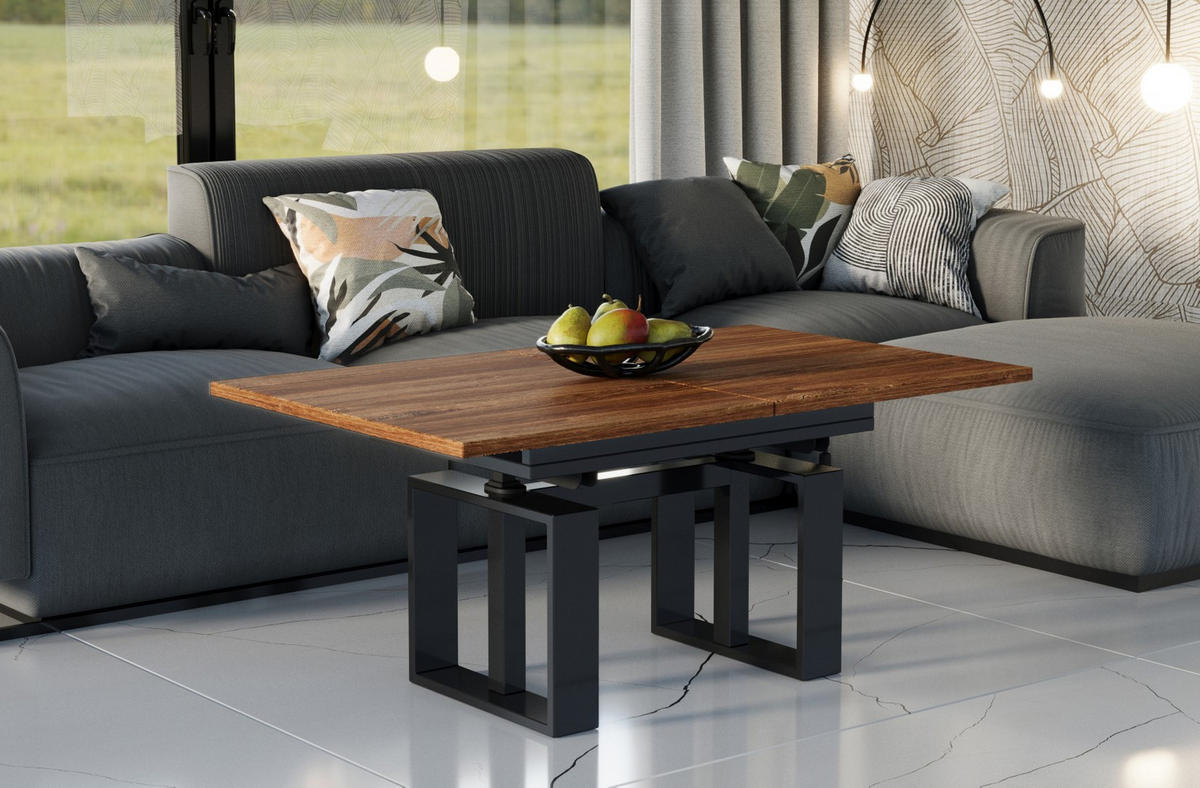 COUCHTISCH Empoli höhenverstellbar, ausziehbar bis 170 cm - Eiche San Remo, Holzwerkstoff (110/65/58cm) - Endo-Moebel