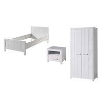 JUGENDZIMMEREINRICHTUNG Karalynn 2 Jugendzimmer komplett MDF Weiß - Weiß, Holzwerkstoff (210/1/110cm) - 58aufmkessel