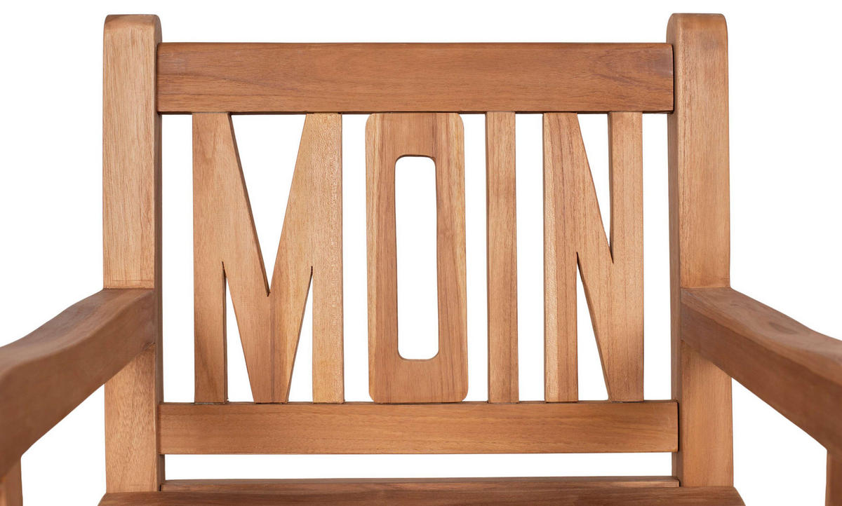 GARTENSTUHL Moin - Braun, Naturmaterialien/Metall (60/91/60cm) - Mr. Deko