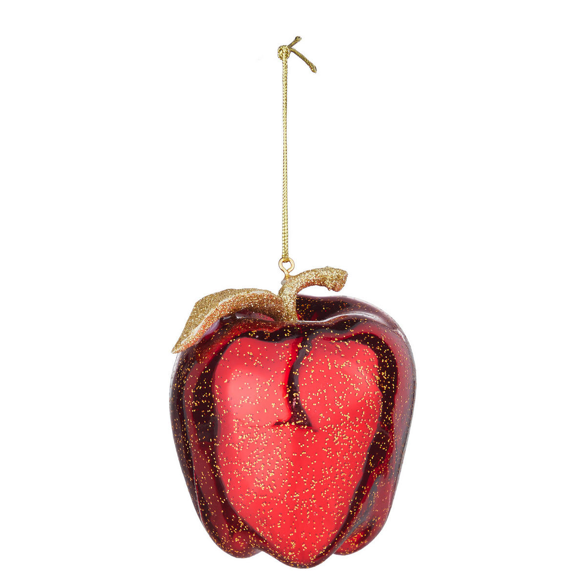 ANHÄNGER HANG ON Apfel - Rot, Glas (7/8/7cm) - Butlers