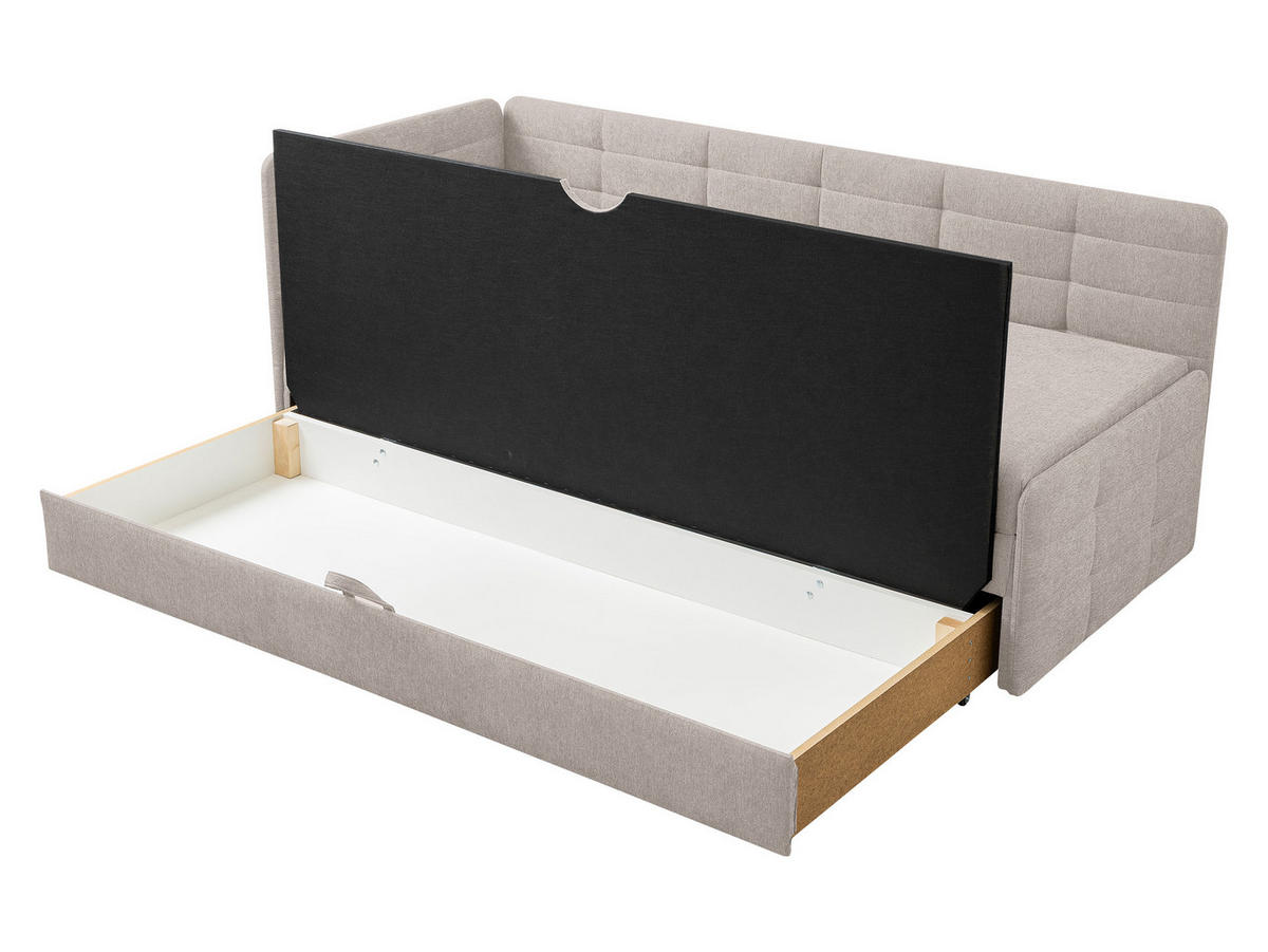 JUGENDBETT Sand - Schwarz/Rosa, Holz/Kunststoff (162/189cm) - MIRJAN24