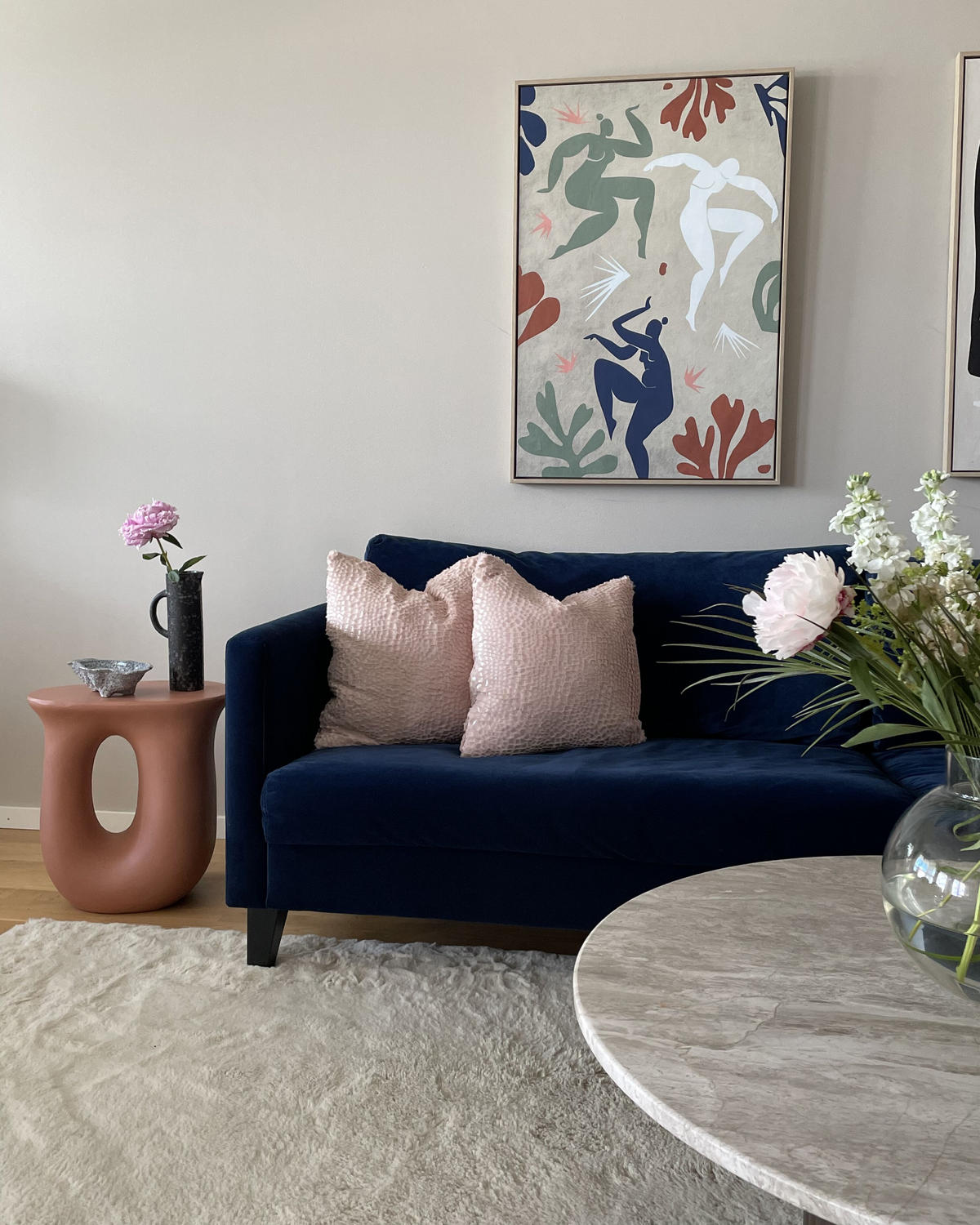 DEKORATIVNÍ POLŠTÁŘ sada 2 ks Růžový 45/45 cm Peony - růžová, textil (45/45cm) - Beliani