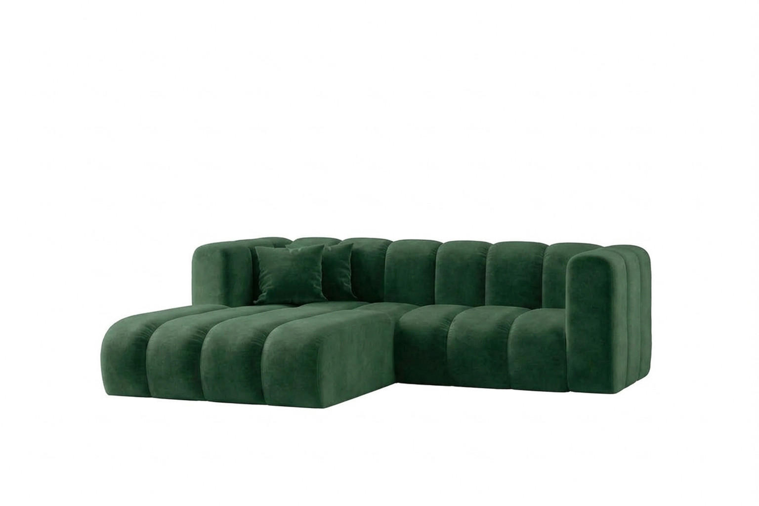Kaiser Möbel Ecksofa Grün 227x179 cm