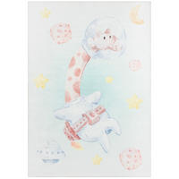 KINDERTEPPICH KIDS Rosa Tiere 180/250 cm - Rosa, Textil (180/250cm) - Tapiso