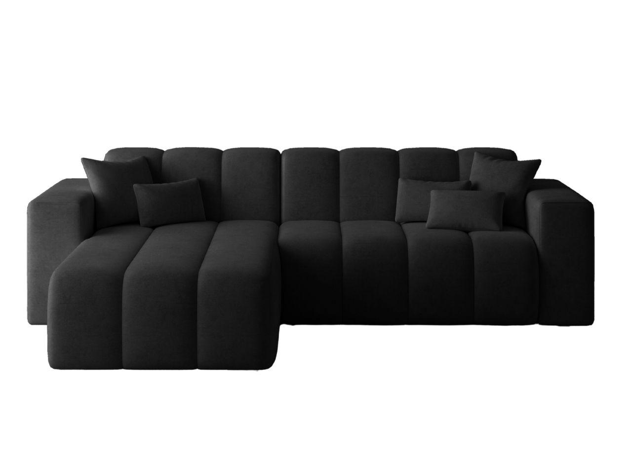 ECKSOFA Nork Schwarz Links - Schwarz, Holz/Textil (180/265cm) - Graingold