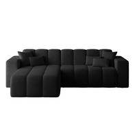 ECKSOFA Nork Schwarz Links - Schwarz, Holz/Textil (180/265cm) - Graingold