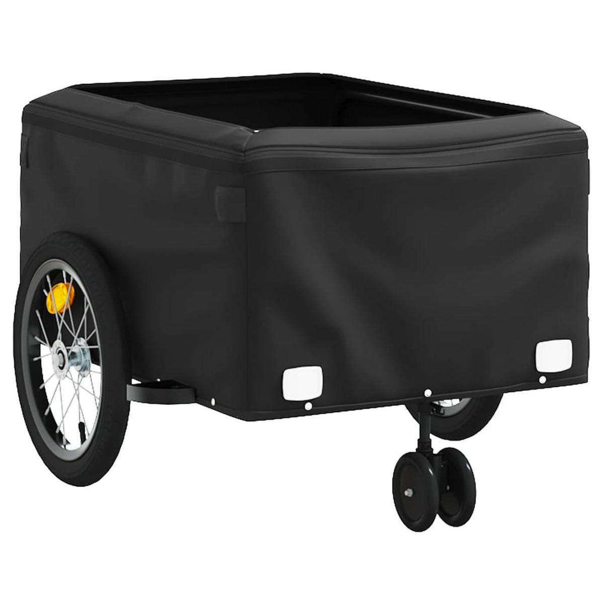 FAHRRADANHÄNGER Schwarz Und Blau 45 Kg Eisen - Blau, Metall (62.5/52/124cm) - vidaXL