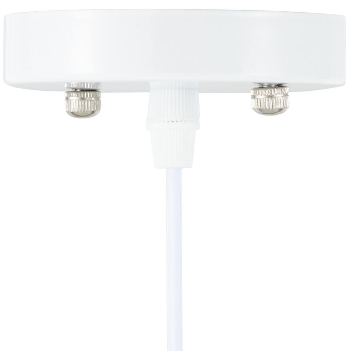 PENDELLEUCHTE LORAN, Weiß/Creme - Creme/Weiß, Textil (36/36/36cm) - KONSIMO®