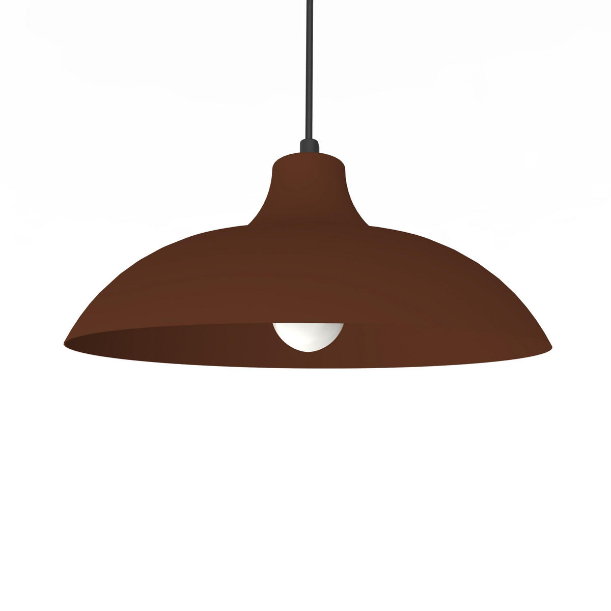 HÄNGELEUCHTE - Dunkelbraun, Metall (30/30/13cm) - Lumicom