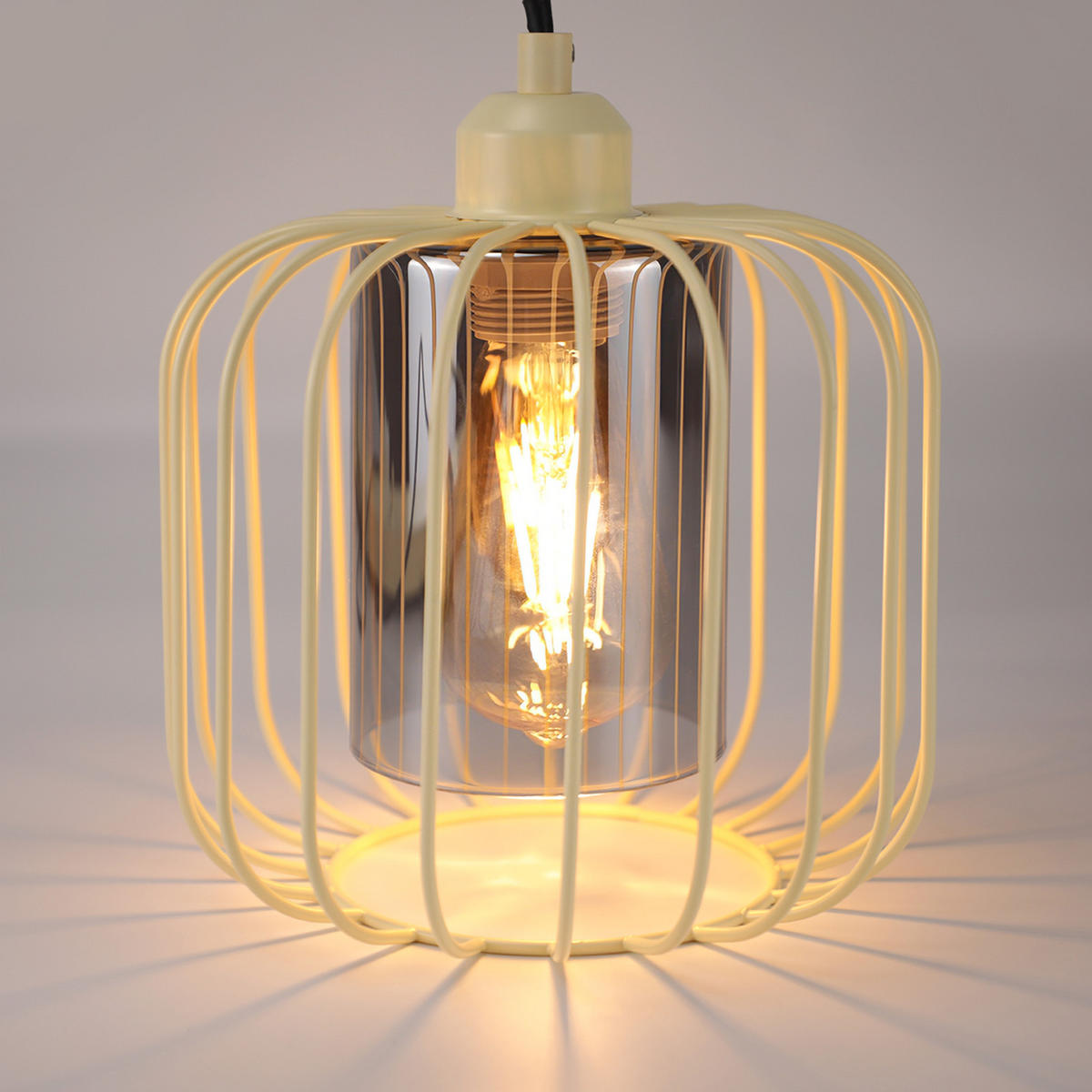 PENDELLEUCHTE Gideon 18/20/100 cm - Gelb, Metall (18/20/100cm) - ZMH