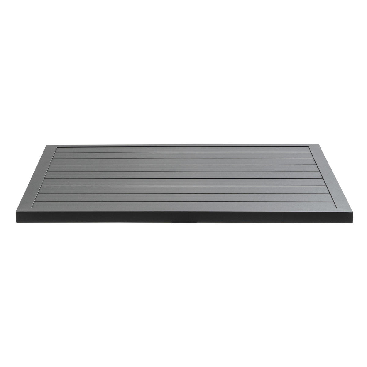 TISCHPLATTE, Schwarz - Schwarz, Metall (70/70/3cm) - Oviala