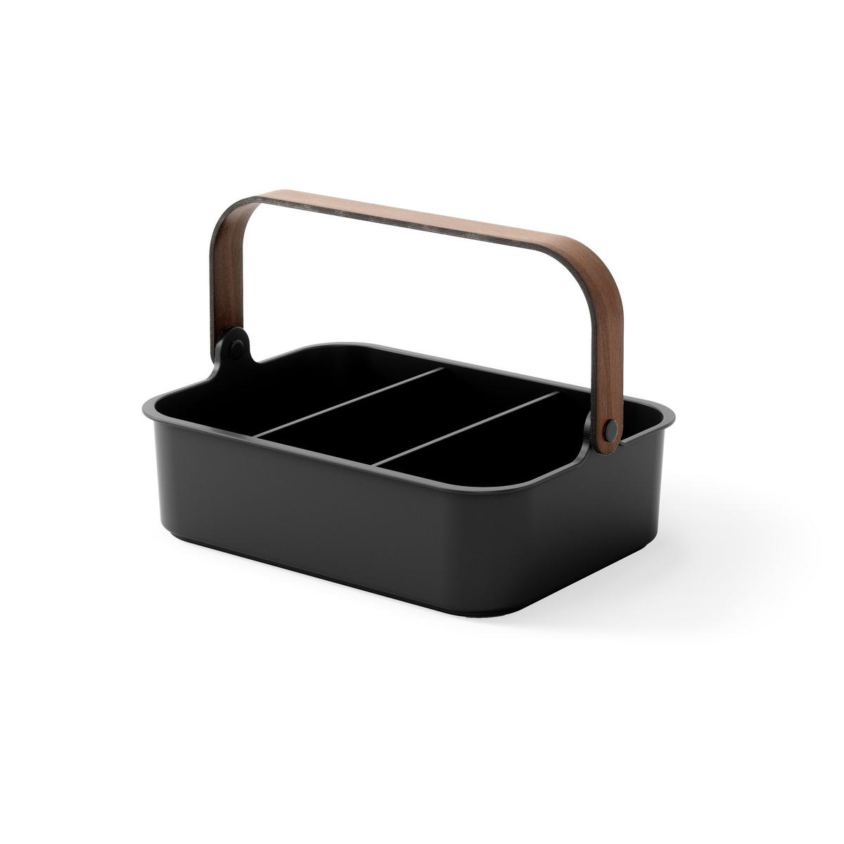 KOSMETIK-ORGANIZER Bellwood, Schwarz / Walnuss - Schwarz, Kunststoff (27/25/37cm) - Umbra