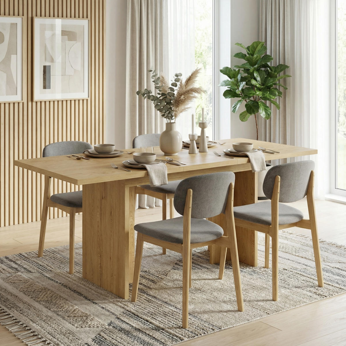 ESSTISCH ausziehbar 140-180 x 80 cm Eiche-Optik - Sonoma Eiche, Holzwerkstoff (80/180/75cm) - Urban Meuble