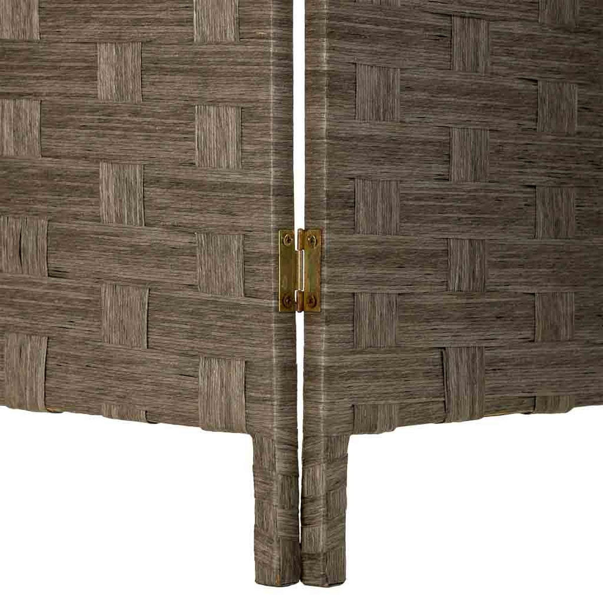 PARAVENT aus geflochtenem Papier mit 4 PANEELE, 3x180cm - Dunkelbraun, Papier (200/180/3cm) - Wanderlust