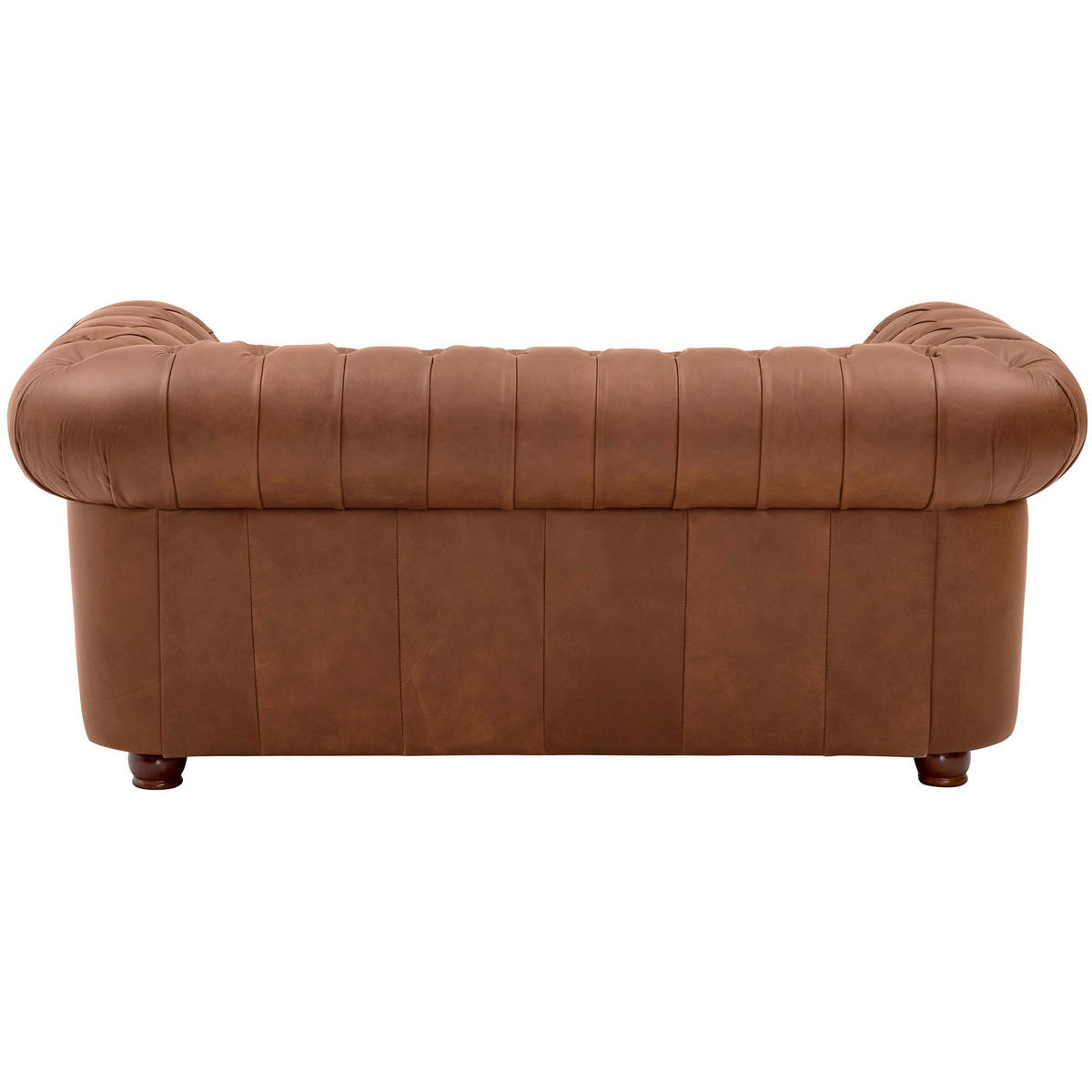 SOFA 2-Sitzer Kalea Echtleder (Antikoptik) cognac - Cognac, Leder (172/76/98cm) - 58aufmkessel