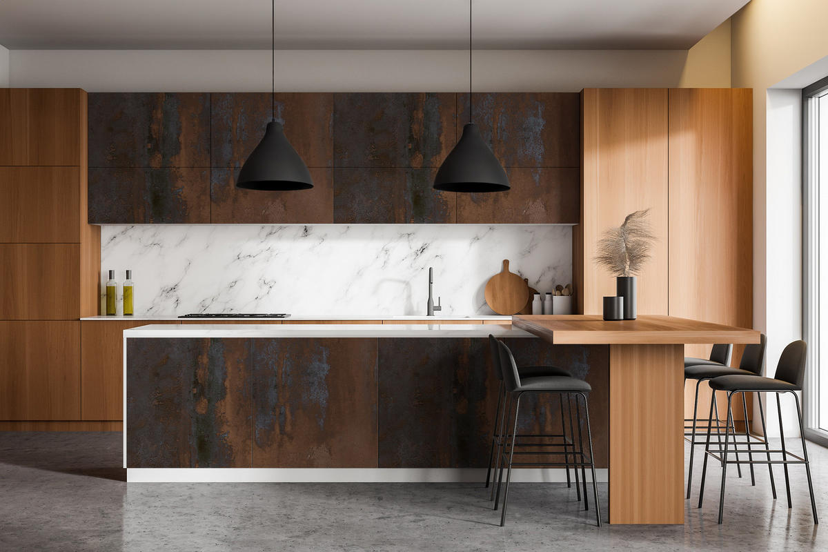 MÖBLAUFKLEBER 100x50 cm braun - Dunkelbraun, Kunststoff (100/50/0.1cm) - Wallfluent