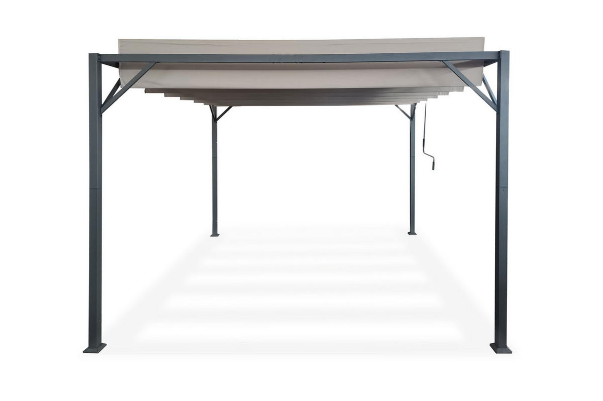 PERGOLA FREISTEHEND Bahia Beige 3m x 3m - Beige, Metall (291/220/291cm) - Cazeboo
