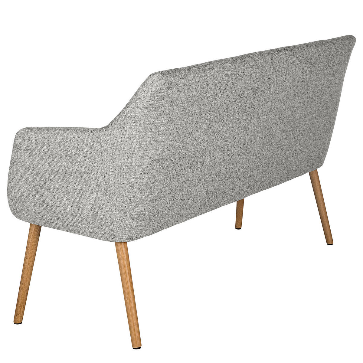 KÜCHENSOFA - Eichefarben/Hellgrau, Eichenholz/Holz (159/86/56cm) - home24