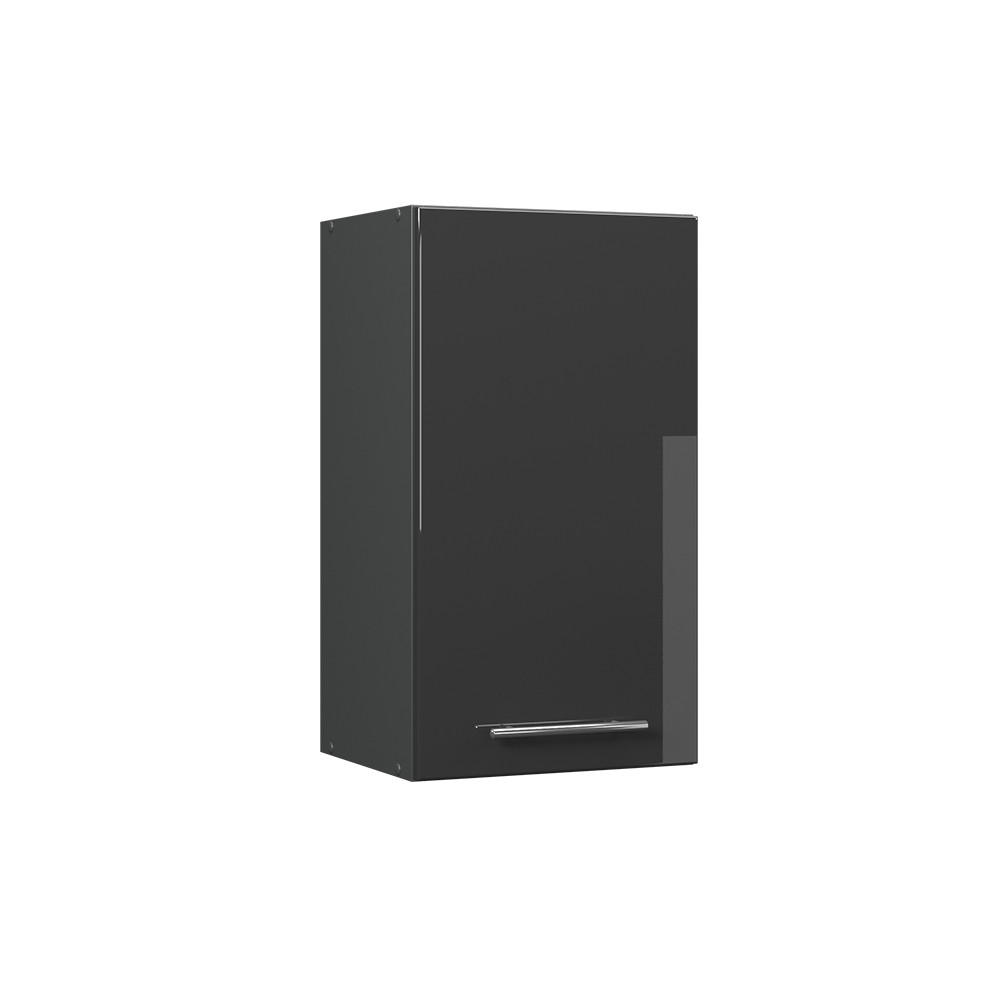 VĚŠÁK NA STĚNU Fame-Line Antracitový vysoký lesk - antracitová/vysoce lesklá černá, kompozitní dřevo (40/72/34.1cm) - Vicco