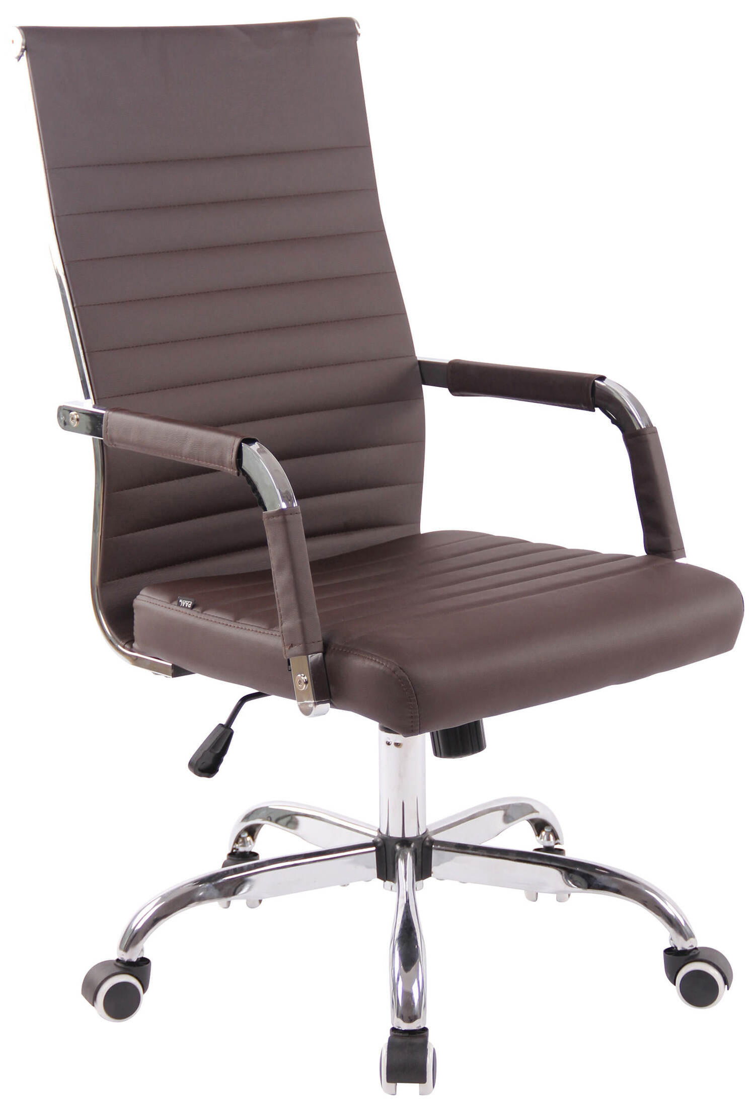 BÜROSTUHL Amadeus, Kunstleder Braun - Braun, Textil/Metall (51/106/63cm) - TPFLiving