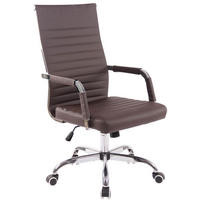 BÜROSTUHL Amadeus, Kunstleder Braun - Braun, Textil/Metall (51/106/63cm) - TPFLiving