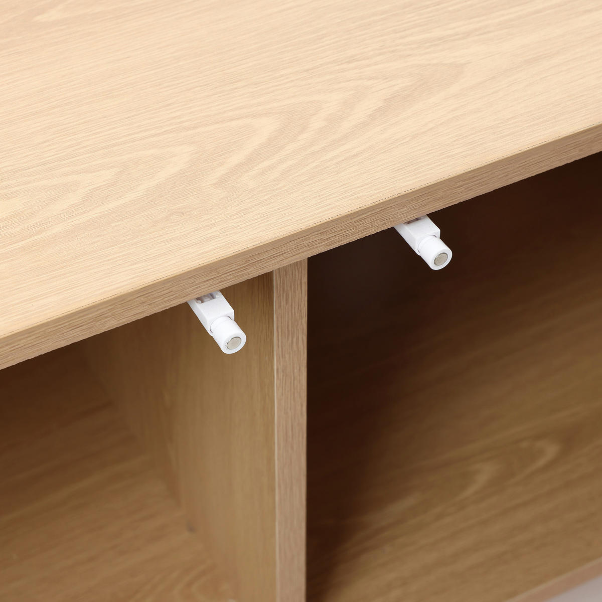 TV Lowboard Holz 160 cm - Eichefarben, Holzwerkstoff (150/48/40cm) - Hometopia