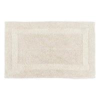 BADEMATTE 50/80 cm, 100% Baumwolle, wendbar - Creme, Textil (50/80cm) - Homescapes