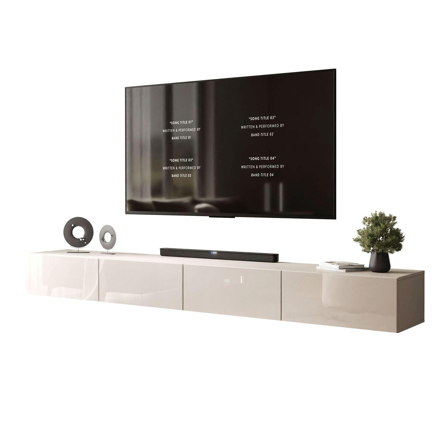 Lookway Tv-Schrank Kaschmir 250x27x40 cm