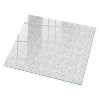 GLASPLATTE 80x60 cm – Elegantes Muster - Dunkelblau, Glas (0.4/80/60cm) - ArtPrintCave