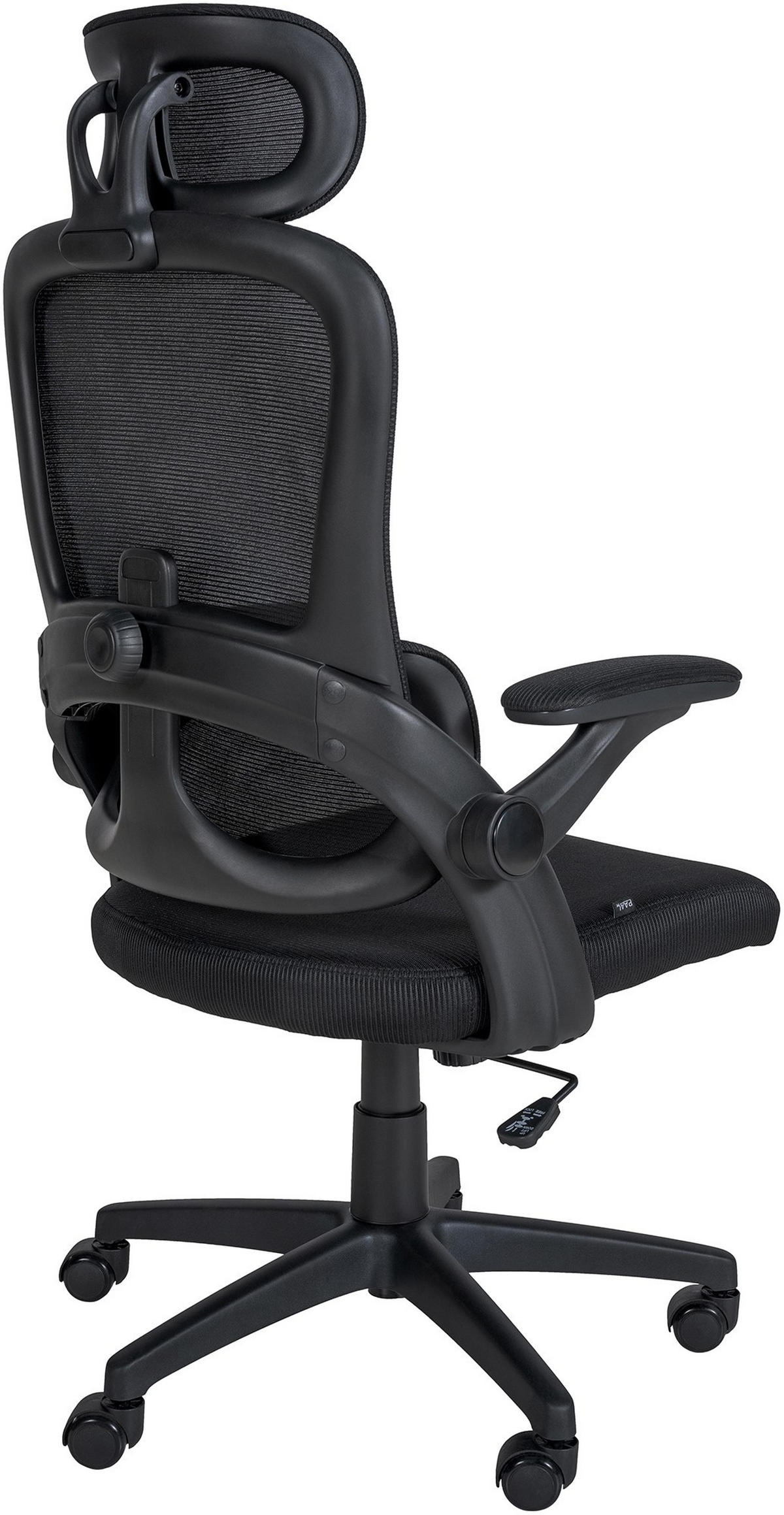 DREHSTUHL Microfaser Schwarz - Schwarz, Kunststoff/Textil (60.5/101/61.5cm) - CLP