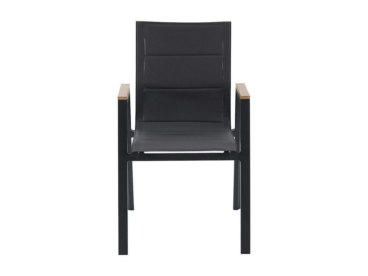 GARTENSTUHL - 55cm x 65cm - Aluminium - anthrazitgrau - LIOUS - Anthrazit, Metall (55/90/65cm) - Vente-Unique