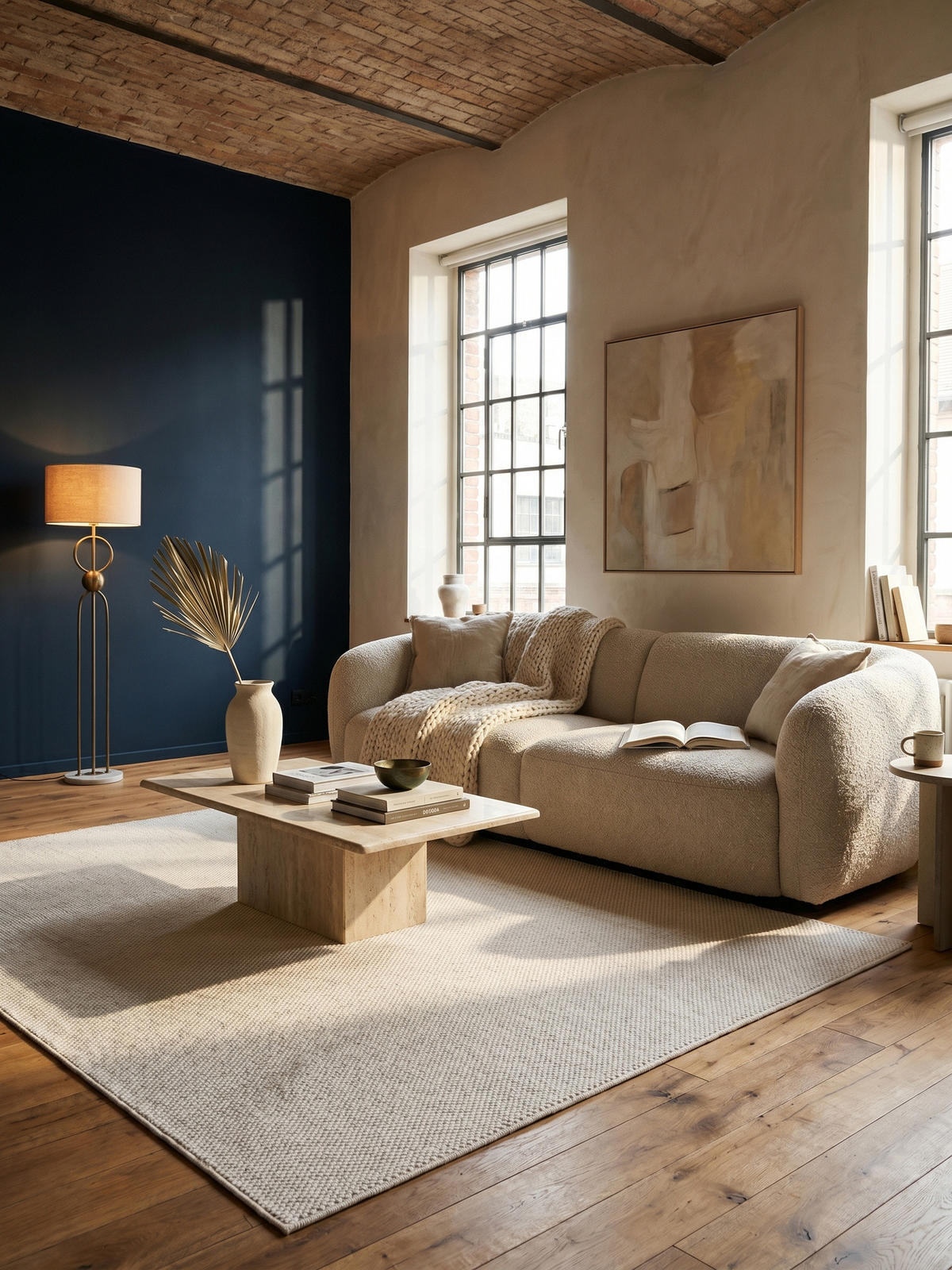 TEPPICH Flachgewebe LANGAU in Creme, meliert, 60 x 110 cm - Beige, Textil (110/60cm) - KADIMA DESIGN