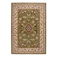 TEPPICH Traditionell-Floral-Design GLAZERT, Grün 160x230 cm - Grün, Textil (160/230cm) - KADIMA DESIGN