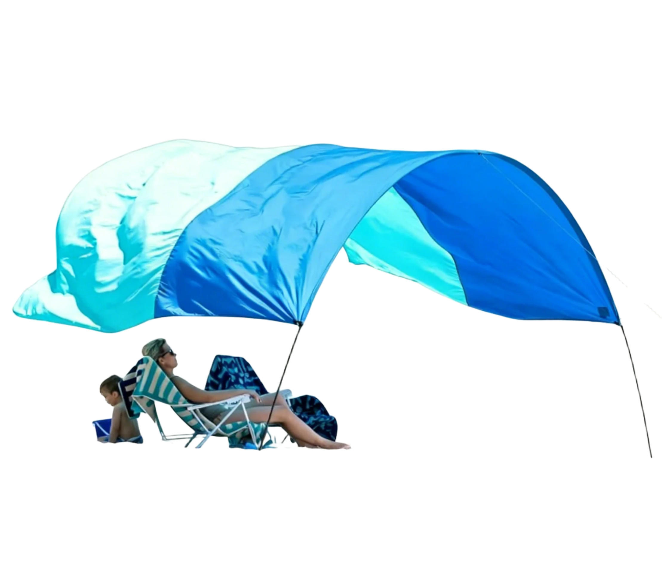 SONNENSEGEL, Blau, 500 x 300 cm - Blau, Textil (300/500cm) - Weltevree