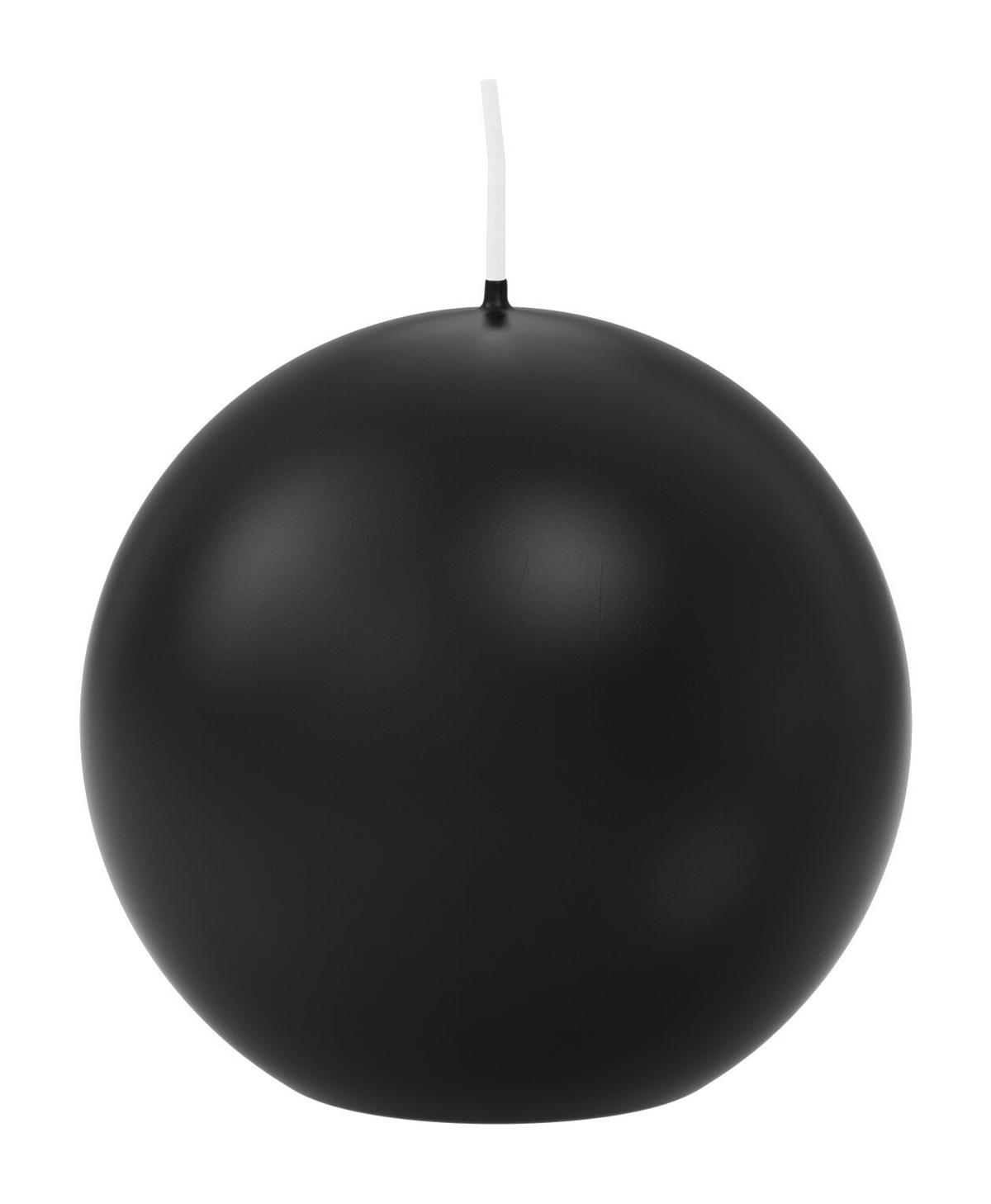 KUGELKERZEN Schwarz Ø 70 mm, 12 Stück - Schwarz, Paraffin (7/7/7cm) - Wiedemann Kerzen