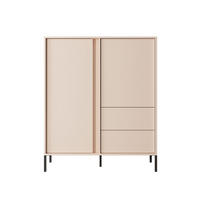 HIGHBOARD Dast beige 103 / 39,5 / 123cm - Beige/Braun, Holz/Holzwerkstoff (103/123/39.5cm) - Feldmann-Wohnen