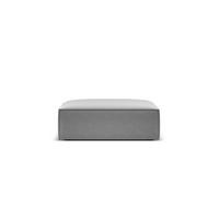 POUF Kaelle aus Samt grau - Grau, Textil (80/38/100cm) - Micadoni