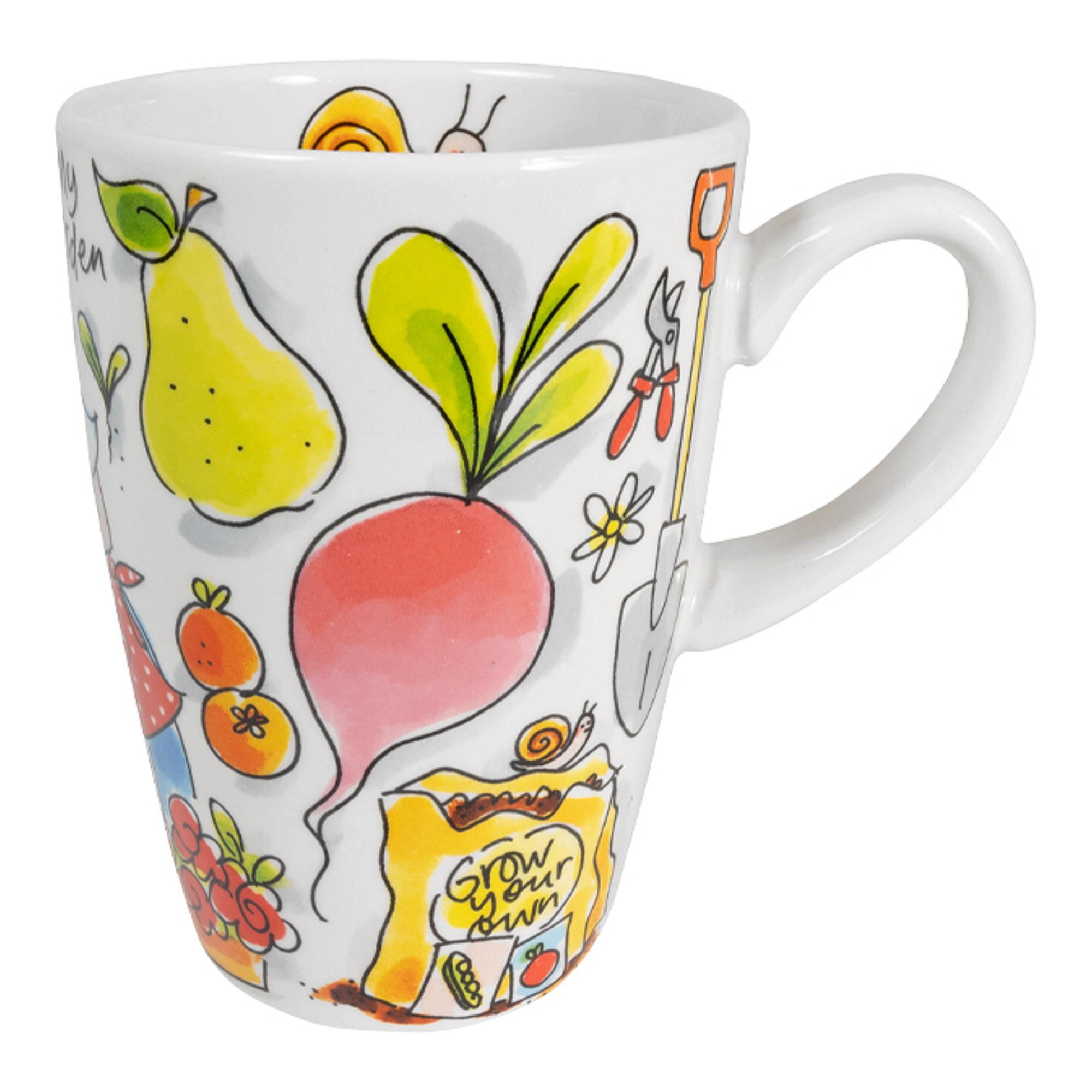XL-BECHER Geschmack des Sommers Mein Garten in Bunt - 500 ml - Multicolor, Keramik (0.5L) - Blond Amsterdam